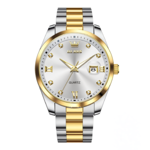 Olevs 3709G Stainless Steel Analog Wrist Watch For Men