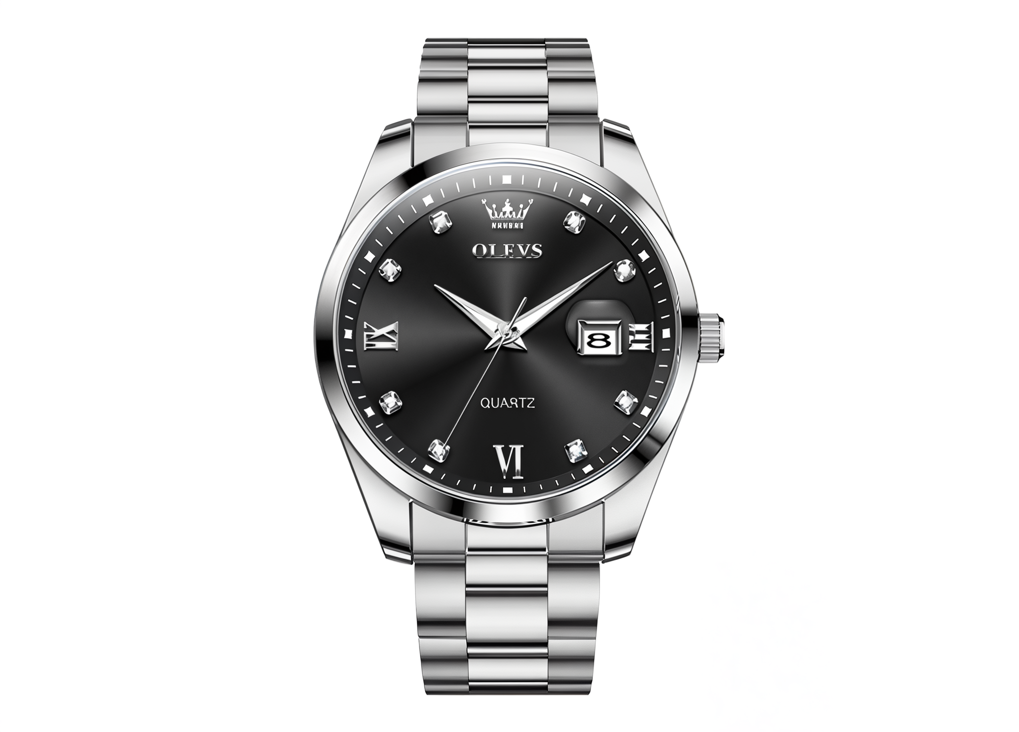 Olevs 3709G Stainless Steel Analog Wrist Watch For Men