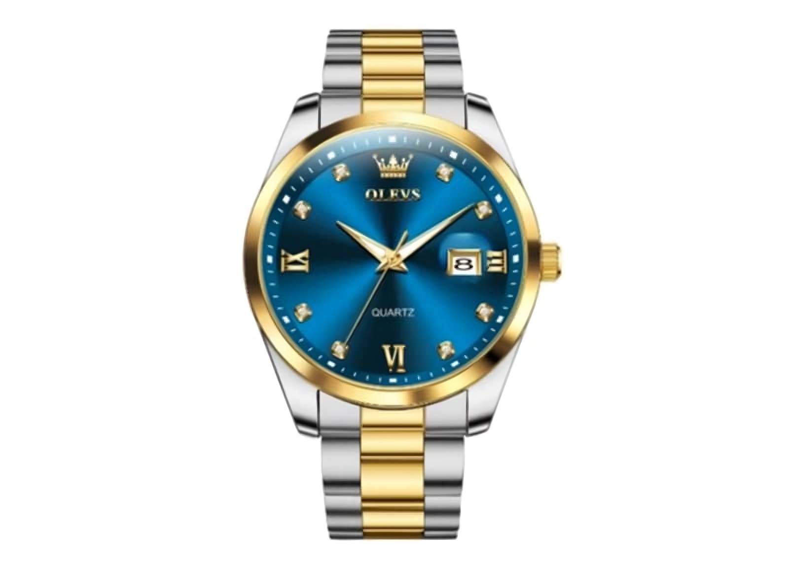 Olevs 3709G Stainless Steel Analog Wrist Watch For Men