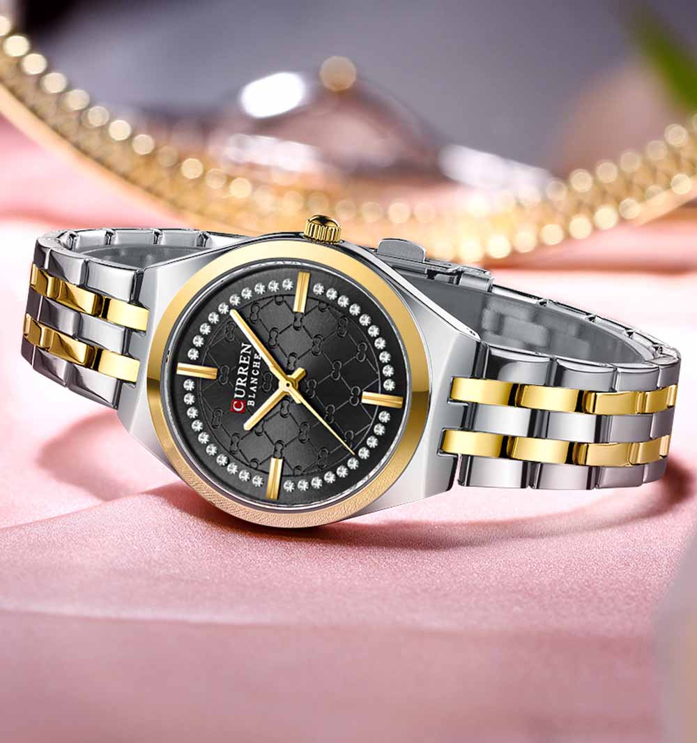 CURREN 9096 Stainless Steel Luxury Quartz Women Watch - Image 2