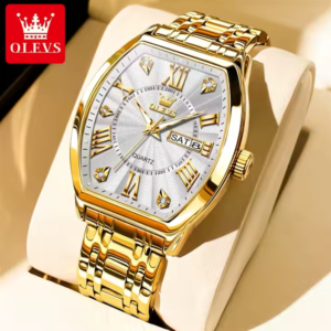 OLEVS 5613 Stainless Steel Calendar Classic Luminous Business Waterproof Men's Quartz Watch