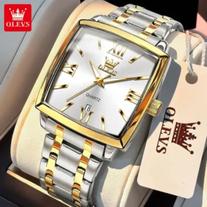 OLEVS 2969 Mens Retro Square Quartz Watch