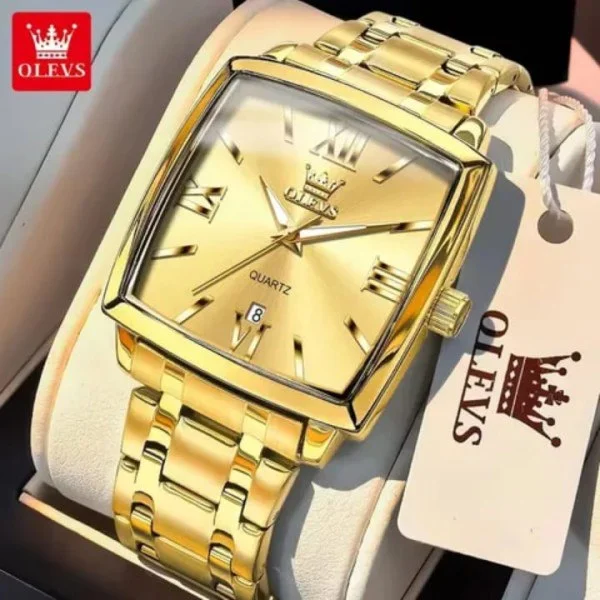 OLEVS 2969 Mens Retro Square Quartz Watch