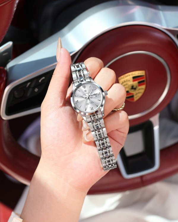 POEDAGAR 504 Luxury Women’s Quartz Watch – Waterproof, Luminous, Date and Week - Image 2