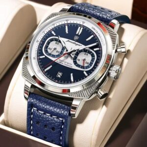 POEDAGAR 838 Original Fashion Men Clock Luminous Waterproof Chronograph Watch