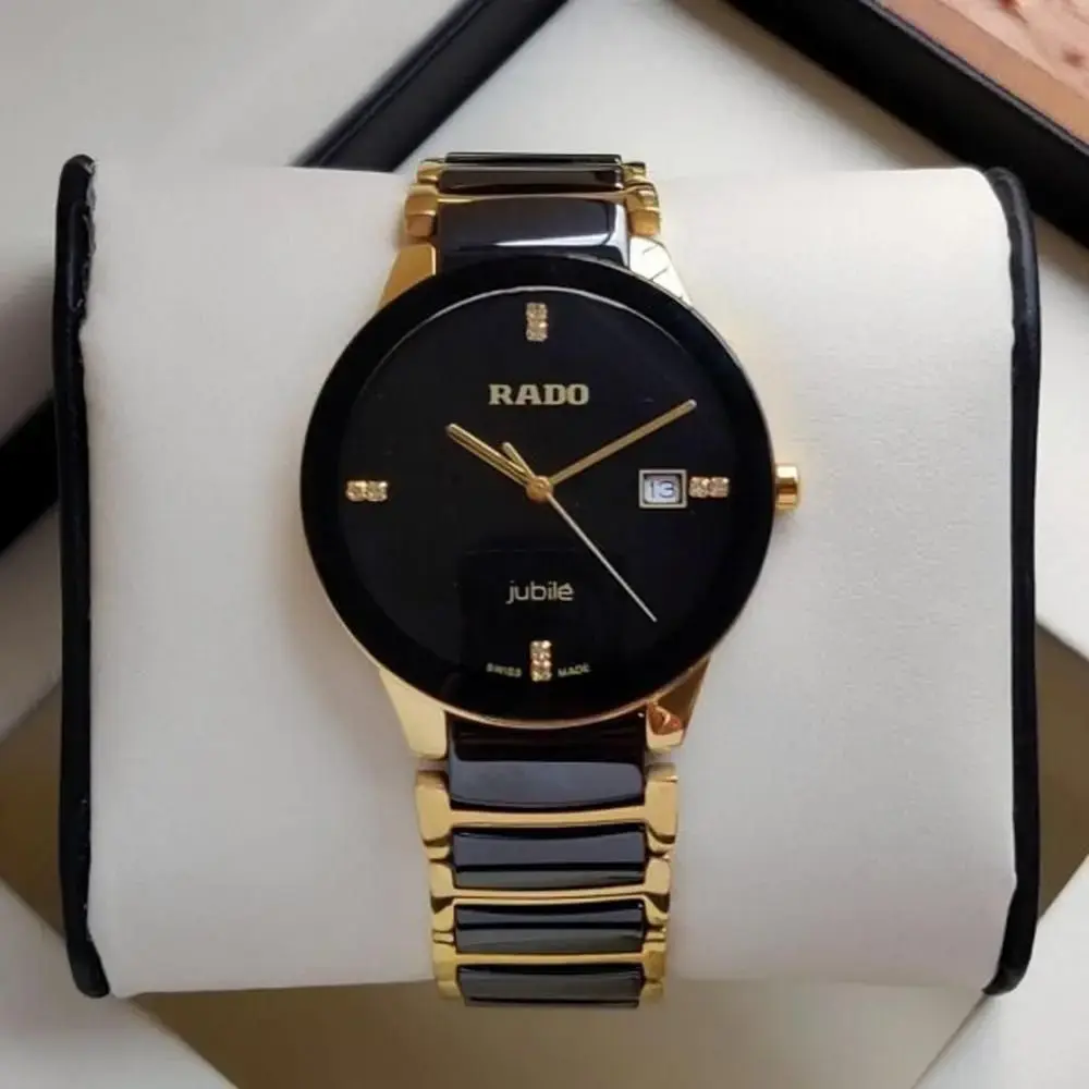 Premium Quality Waterproof Active Date Ceramic and Stainless Steel Watch - Image 3