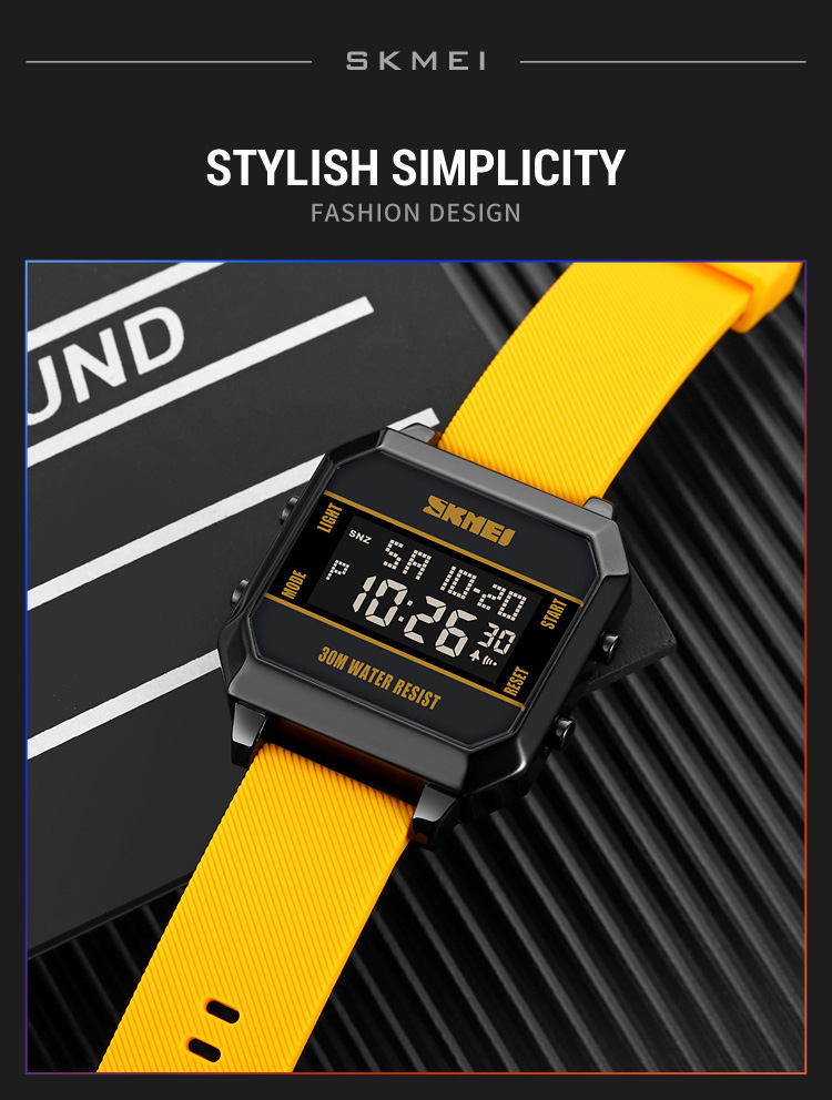 SKMEI 1848Men Fashion Sports Waterproof LED Luminous Men Watch - Image 4