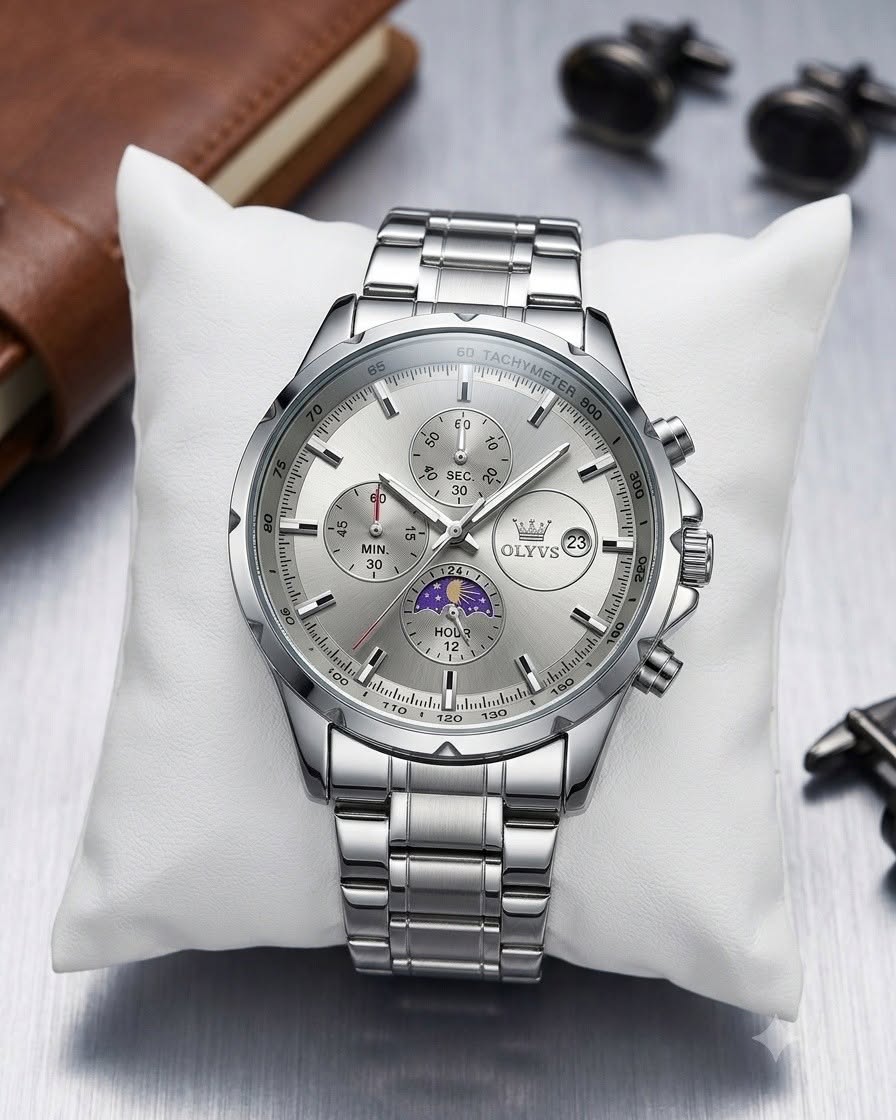 OLEVS 2856 Quartz Stainless Steel Watch for Men’s