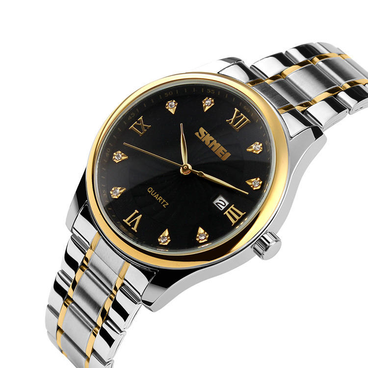 Skmei 9101 Quartz Stainless Steel Wrist Watch for Man - Image 2