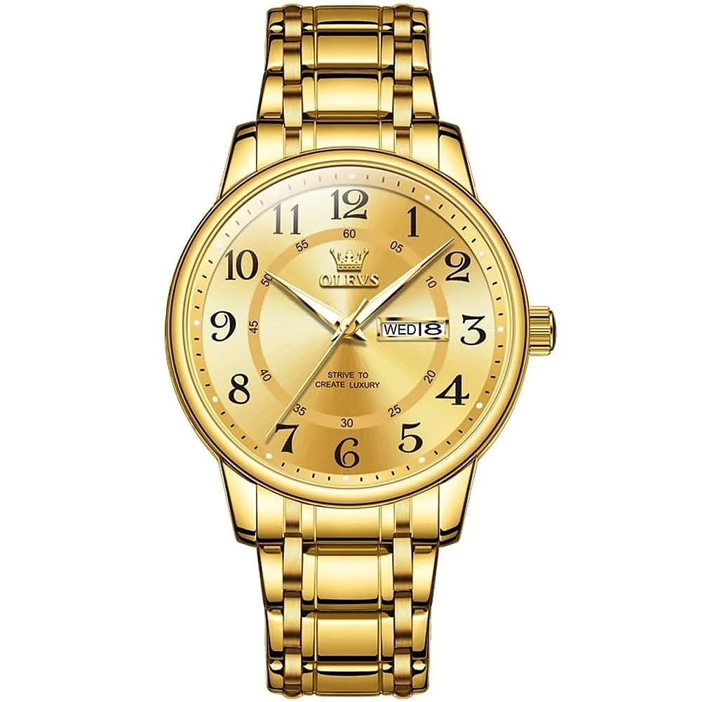 OLEVS 2891 Waterproof Stainless Steel Luxury Watch - Image 2
