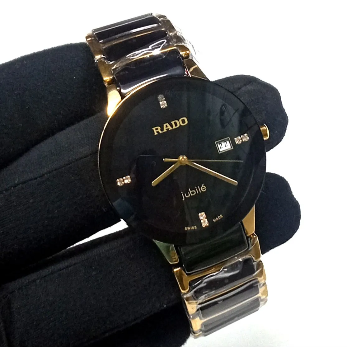 Premium Quality Waterproof Active Date Ceramic and Stainless Steel Watch - Image 4