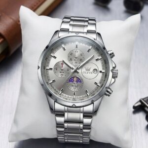 OLEVS 2856 Quartz Stainless Steel Watch for Men’s