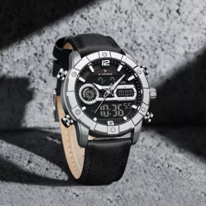 NAVIFORCE NF9263 Men’s Watch Genuine Leather Strap