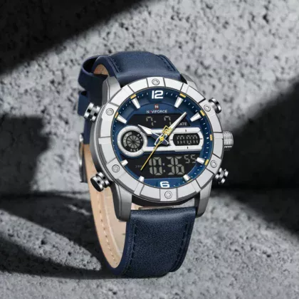 NAVIFORCE NF9263 Men’s Watch Genuine Leather Strap