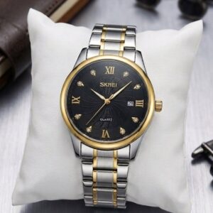 Skmei 9101 Quartz Stainless Steel Wrist Watch for Man
