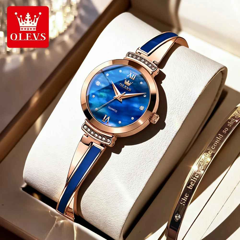 OLEVS 7140 Creative Watch For Women Special Design Quartz Movement - Image 4
