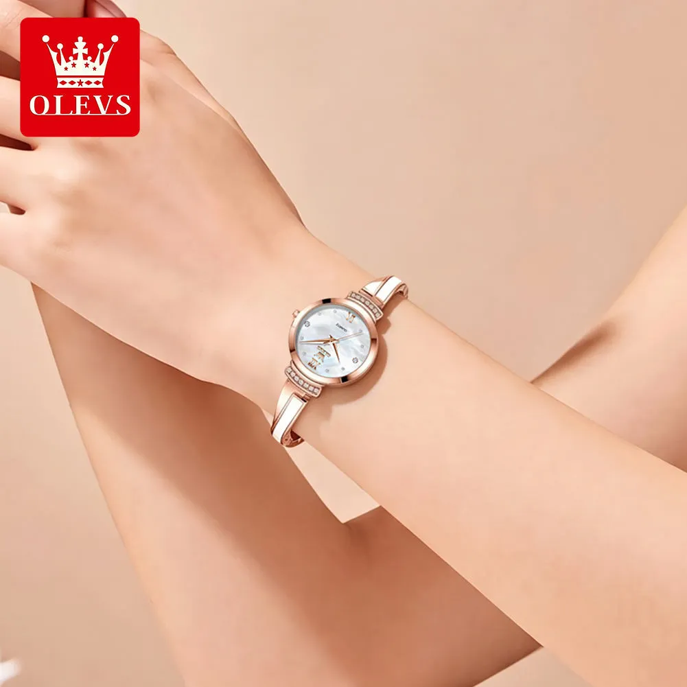OLEVS 7140 Creative Watch For Women Special Design Quartz Movement - Image 3