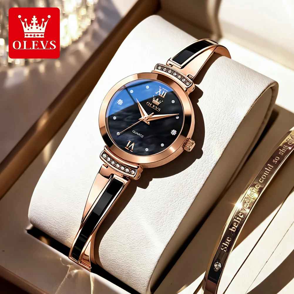 OLEVS 7140 Creative Watch For Women Special Design Quartz Movement - Image 4