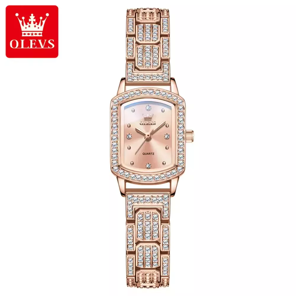 OLEVS 7142 Luxury Square Quartz Watch For Women - Image 2